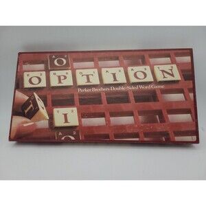 Double-Sided Word Game  OPTION  Parker Brothers 1983 Complete